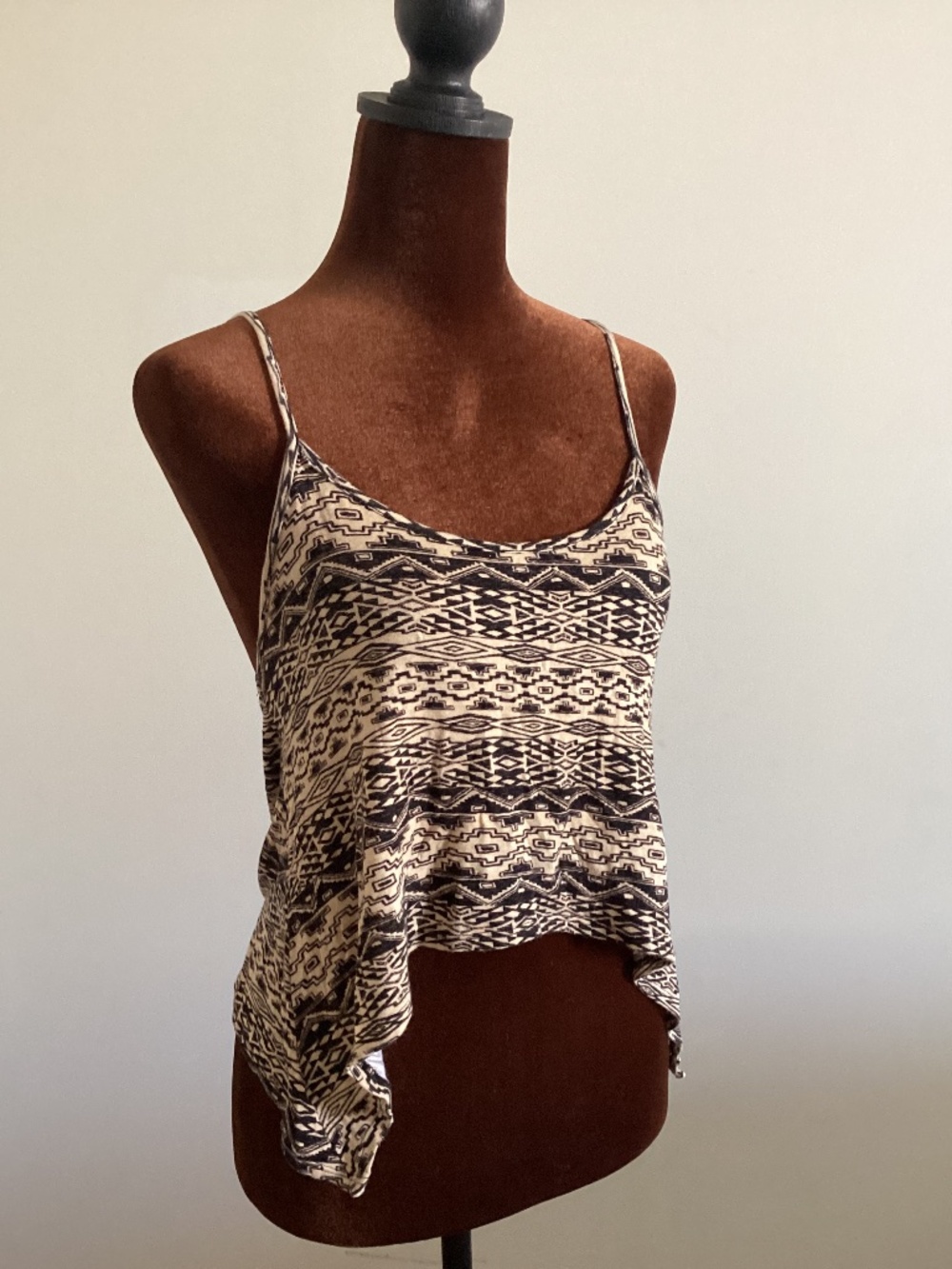 Aztec geometric tribal tank
